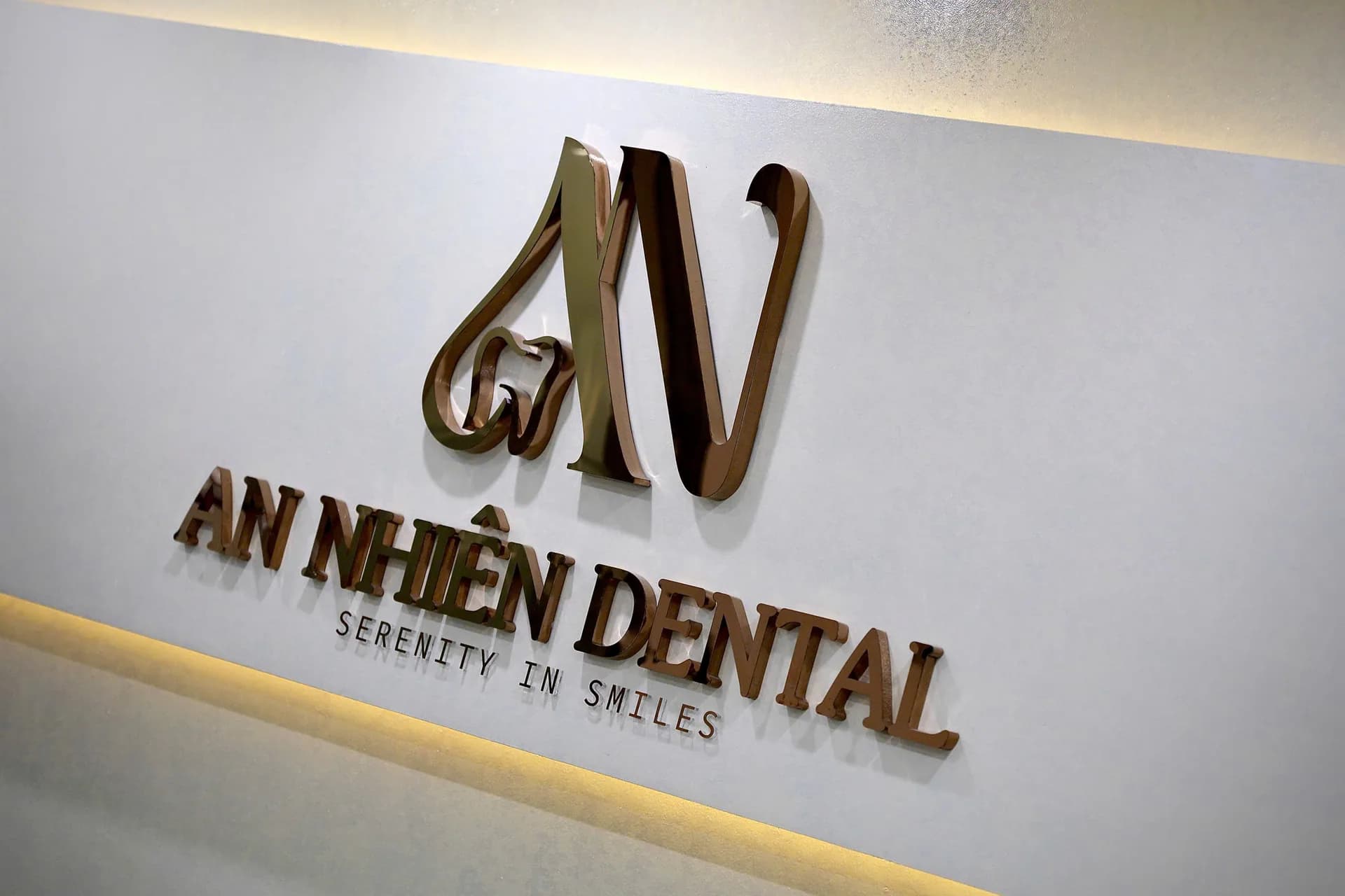 Không gian nhận diện An Nhiên Dental